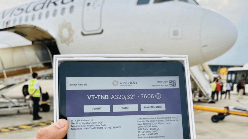 Vistara Becomes First Indian Airline to Introduce E-Tech Logbook